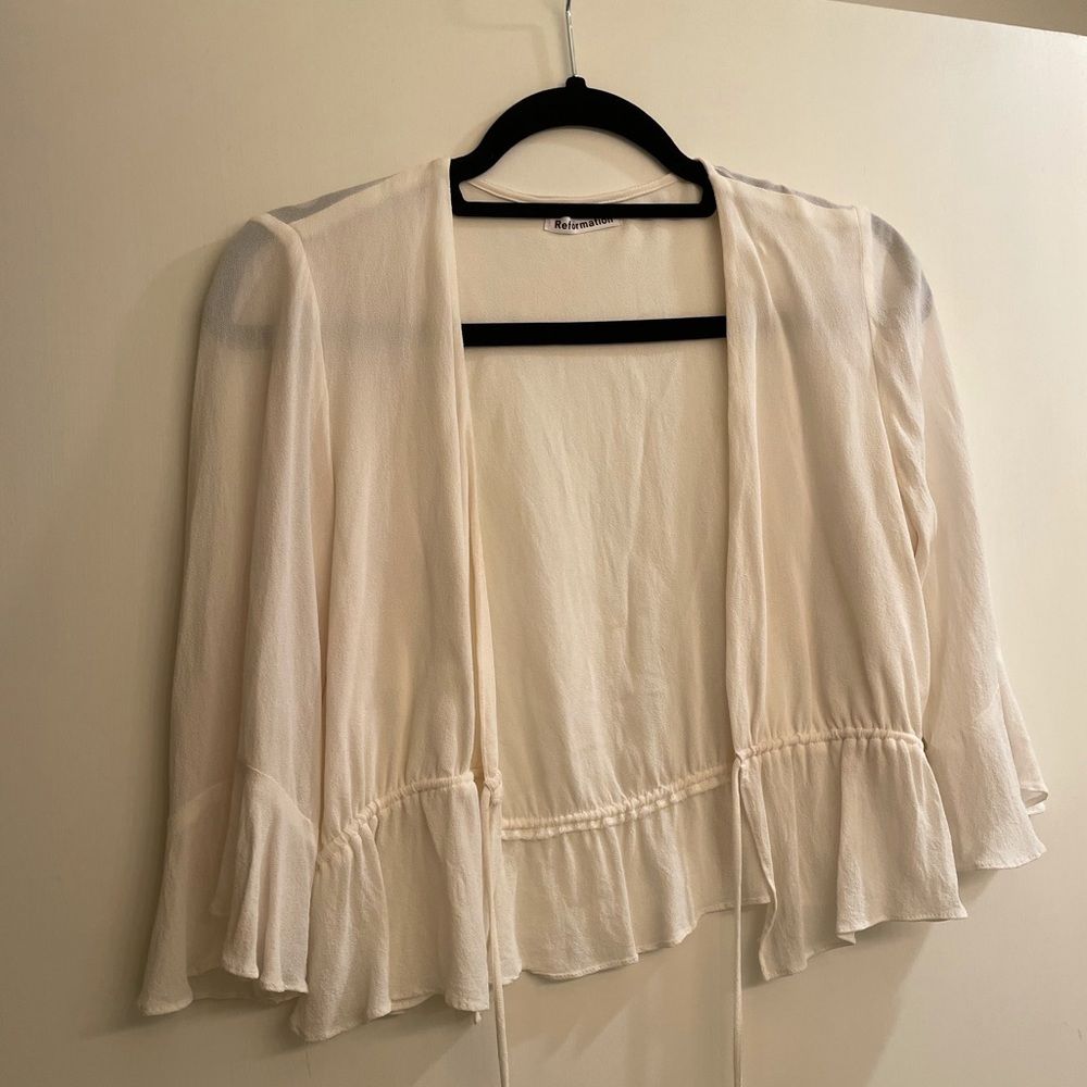 Reformation tie front top